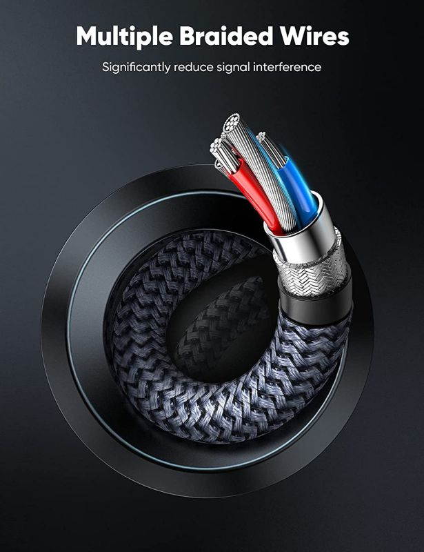 8k DisplayPort Cable 1.4 Capshi 3ft Nylon Braided DP Cable (8K@60Hz4K@144Hz 1080P@240Hz) Ultra High Speed DisplayPort to DisplayPort Cable 32.4Gbps and HBR3 for PC Laptop HDTV-Grey