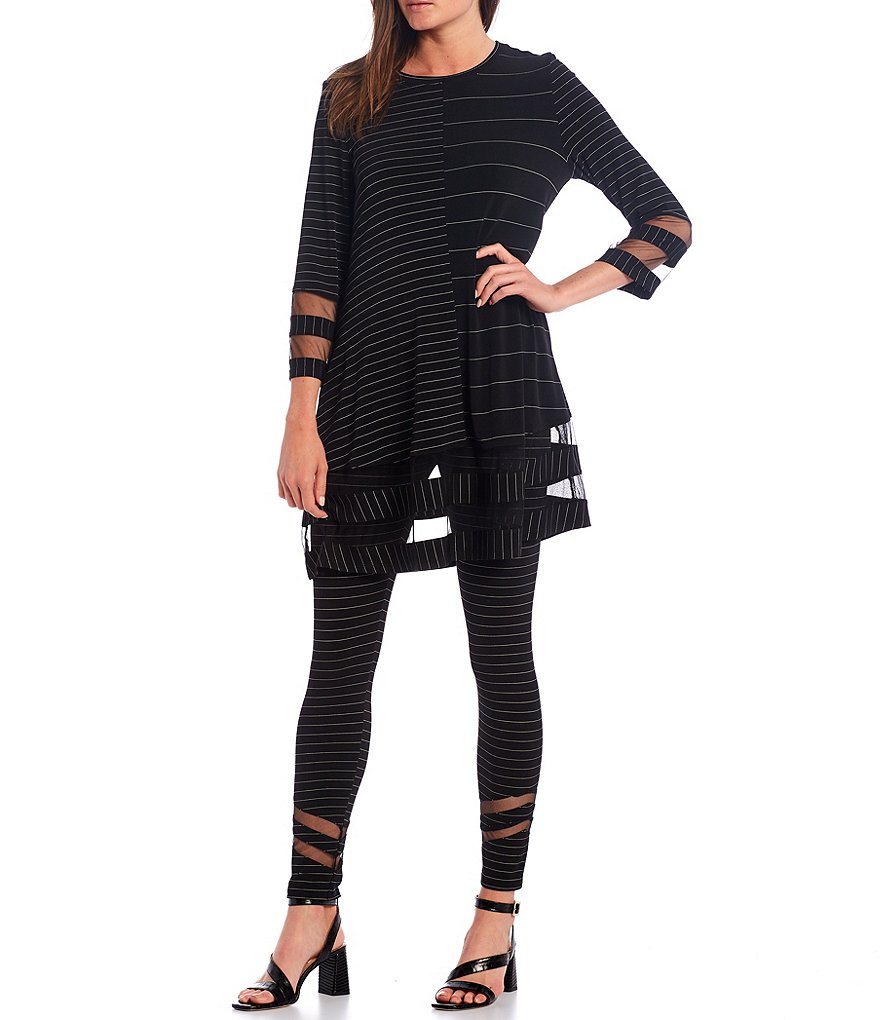 IC Collection Mesh Inset Stripe Leggings