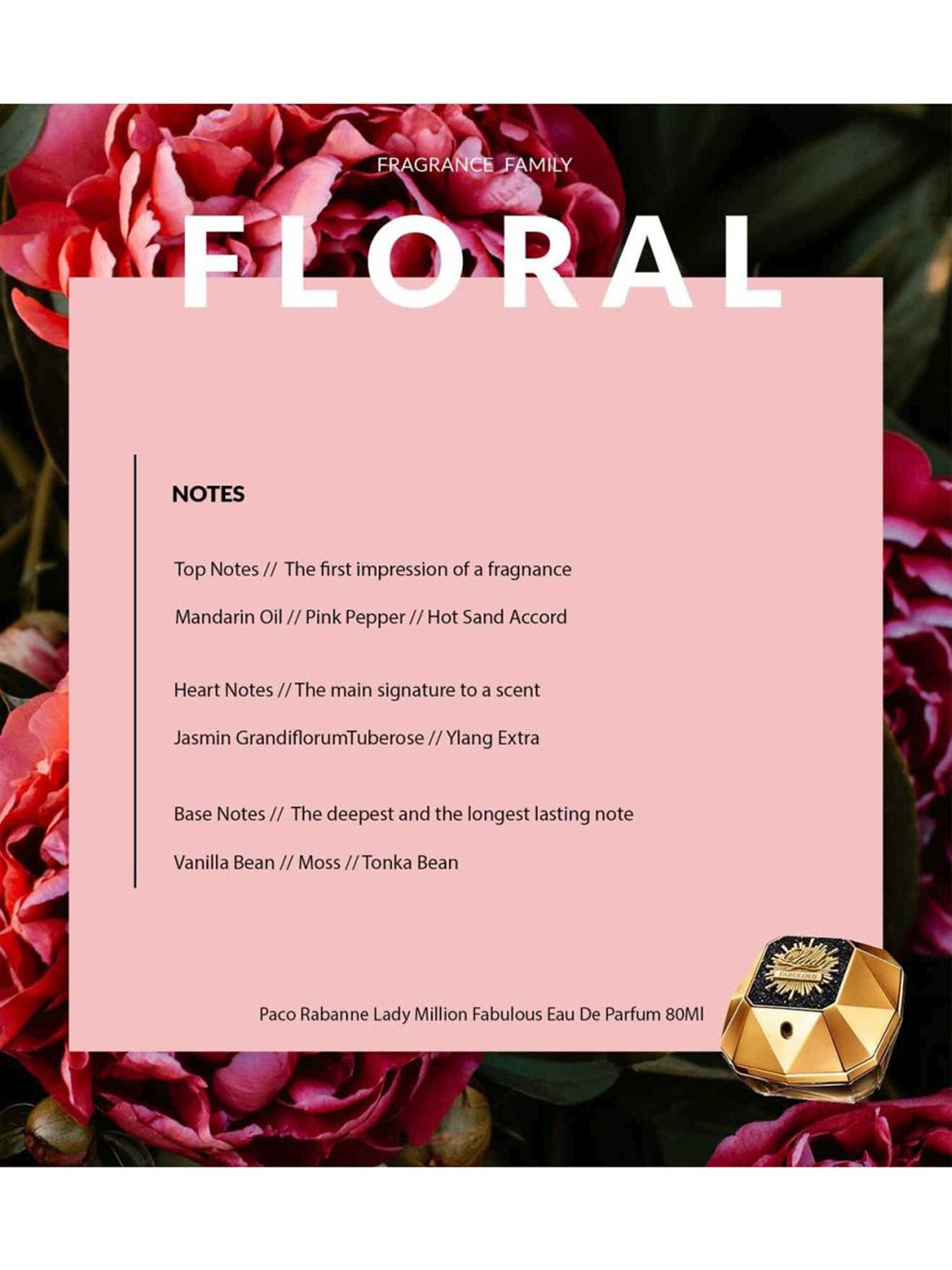 Rabanne Lady Million Fabulous Eau de Parfum - 80 ml