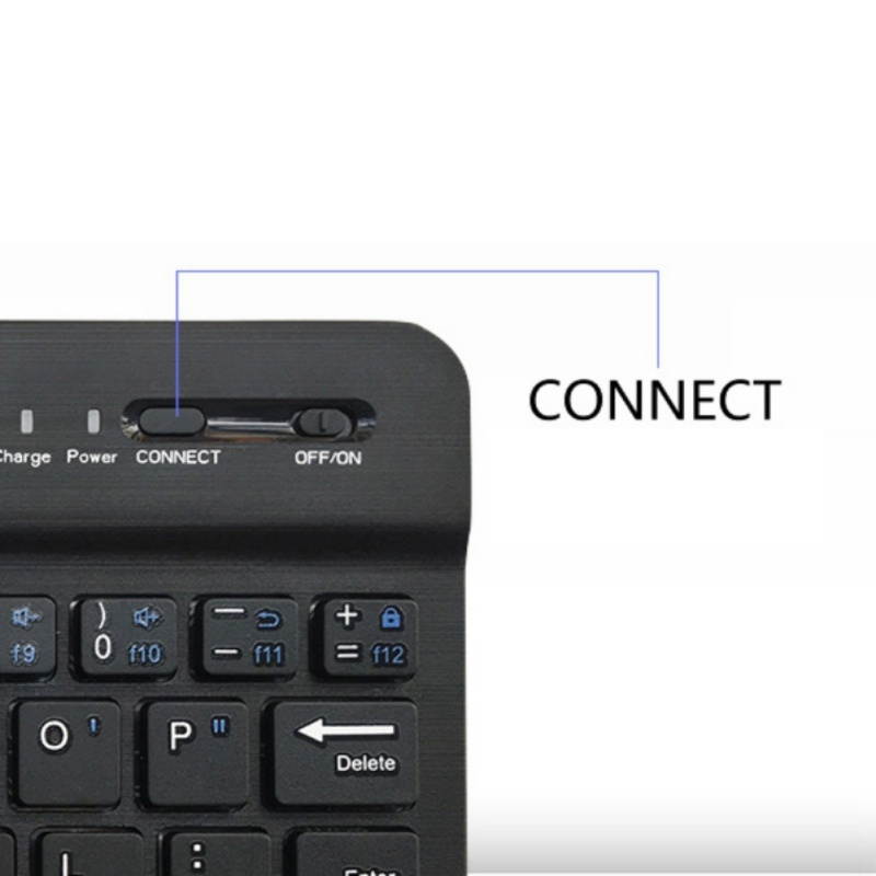 Bluetooth KeyboardUltra-Slim Rechargeable Wireless Bluetooth Keyboard for iOS, Android, Windows, and Mac Compatible with iPad, iPad Pro, iPhone, Android Tablets