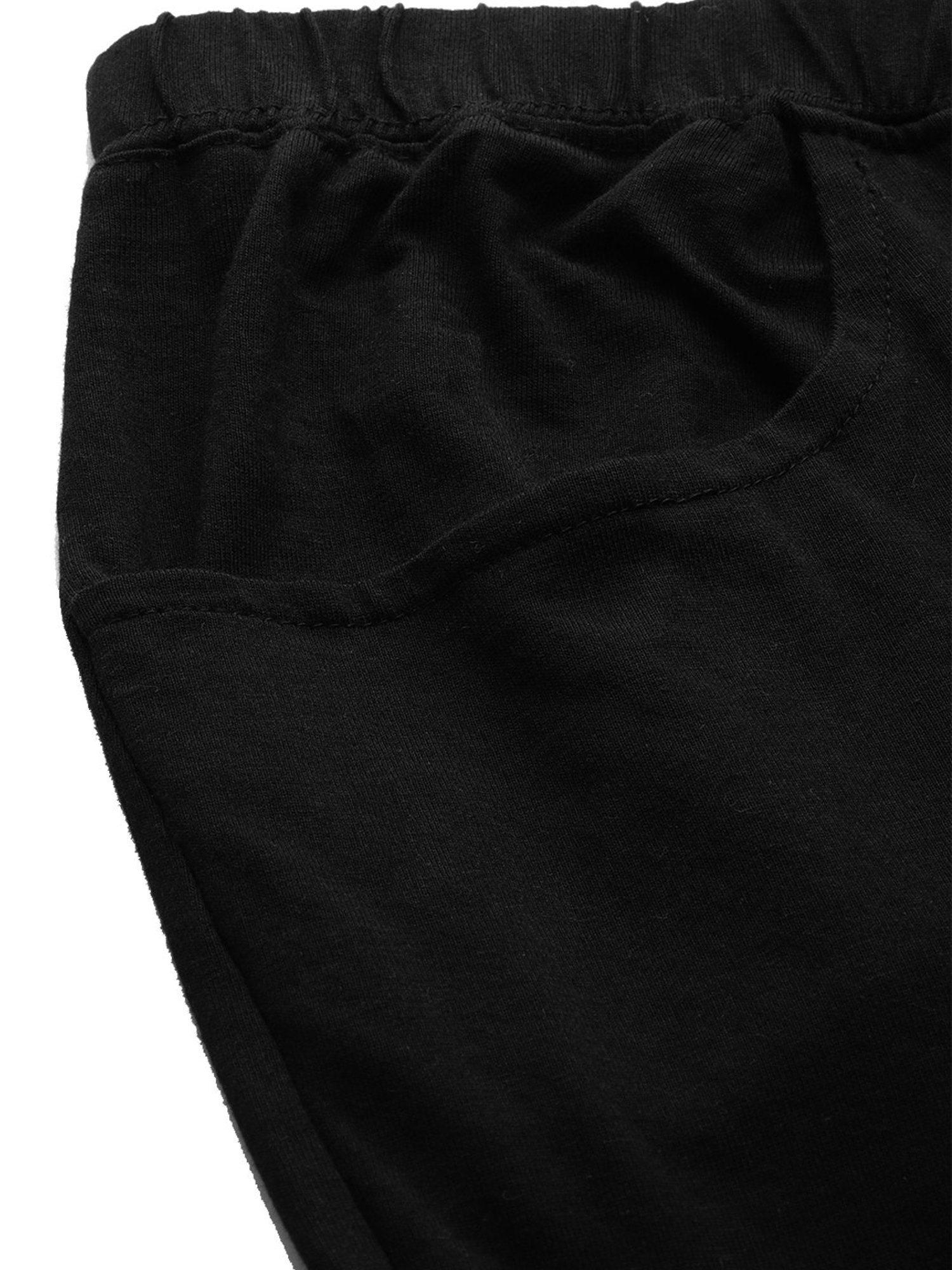 theRebelinme Black Cotton Shorts
