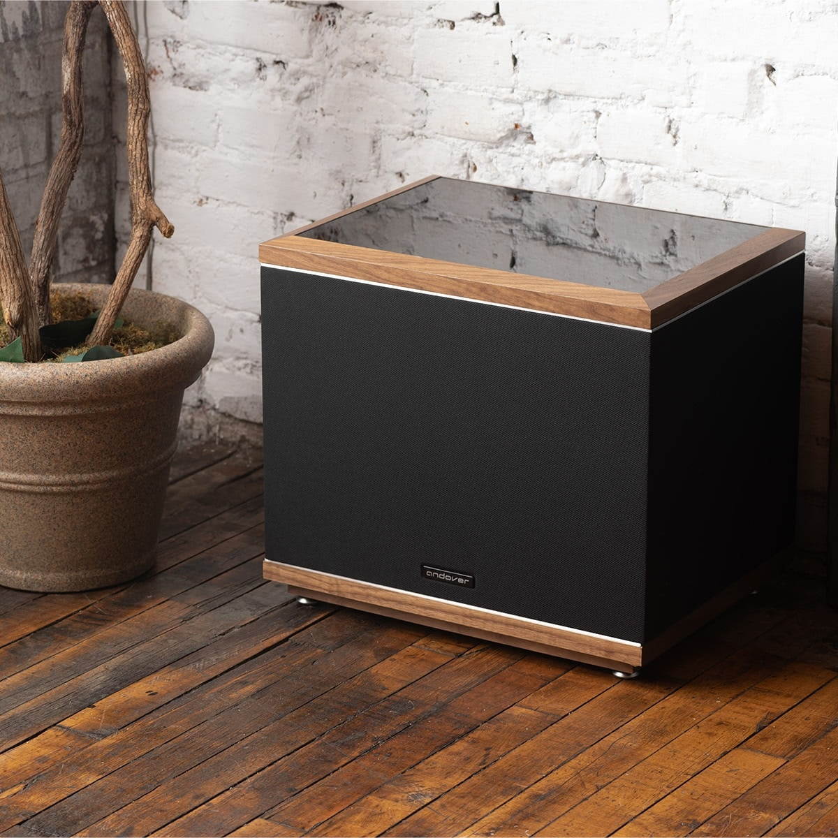 Andover Audio Model-One Dual 10" Acoustic Suspension Subwoofer (Walnut)