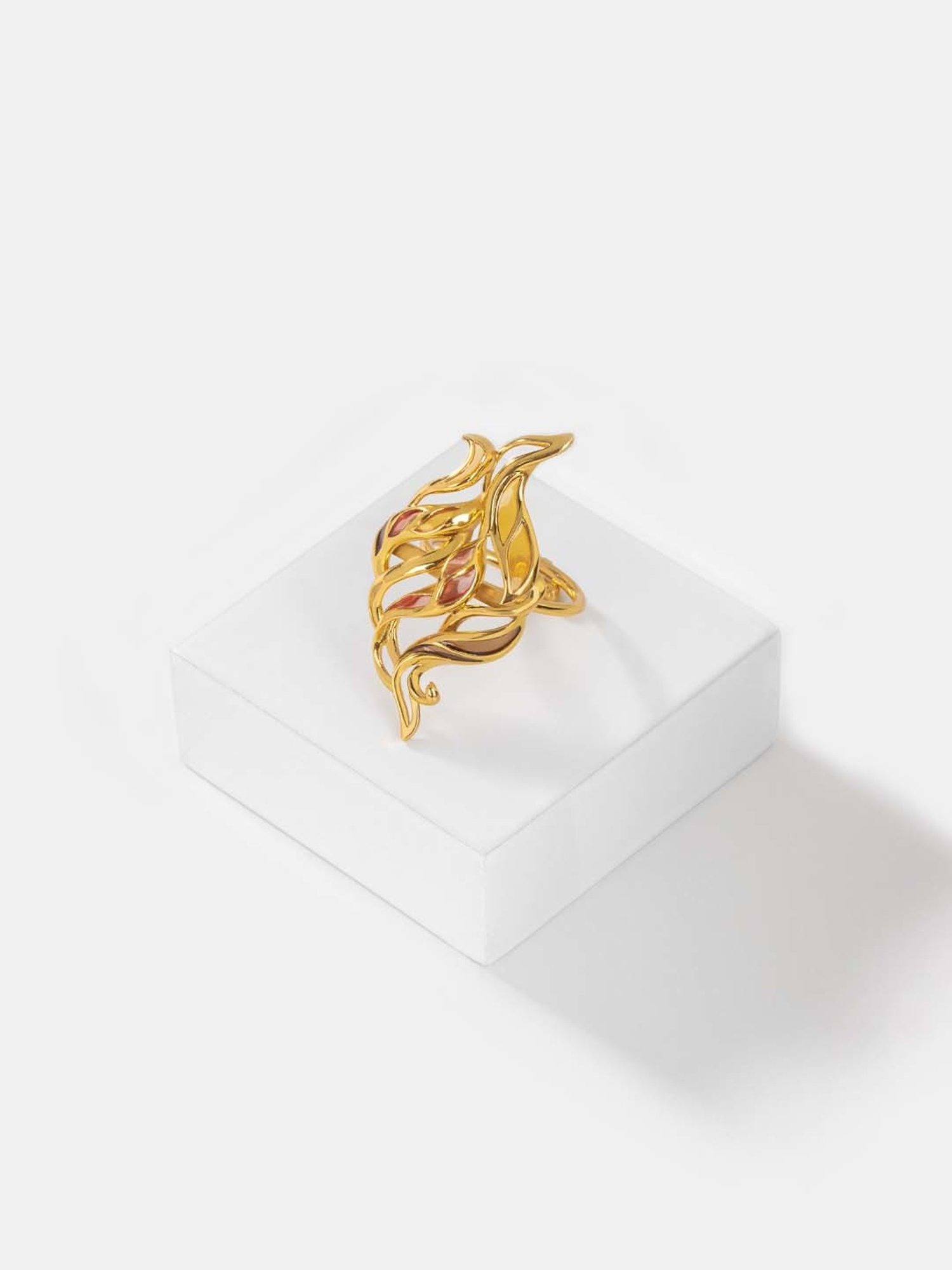 Shaya Forged by Struggles Ring in Gold Plated 925 Silver