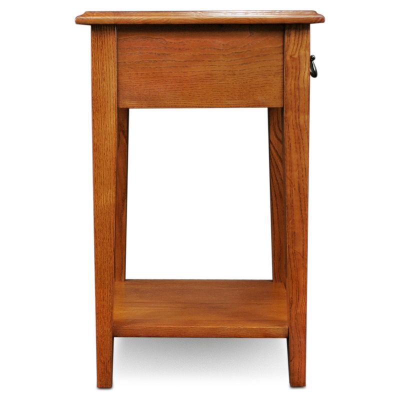 Favorite Finds Square Side Table Medium Oak Finish - Leick Home