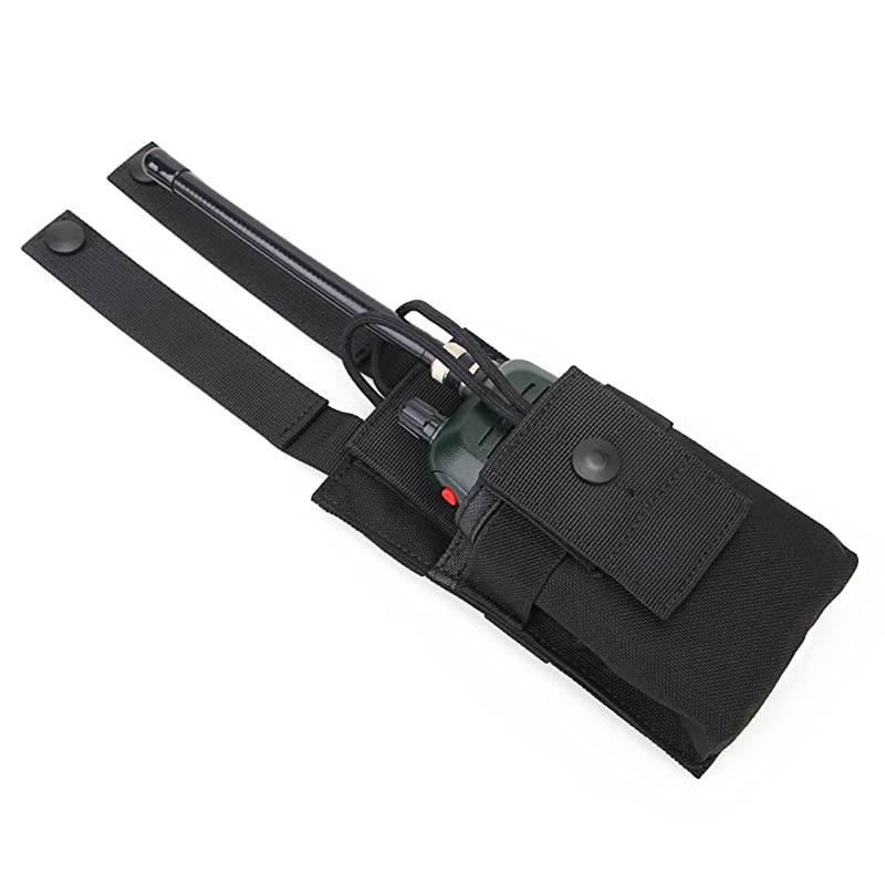 Tactical MOLLE Interphone Pouch Short Radio Holder Tactical Radio Holster Hunting Intercom Bag