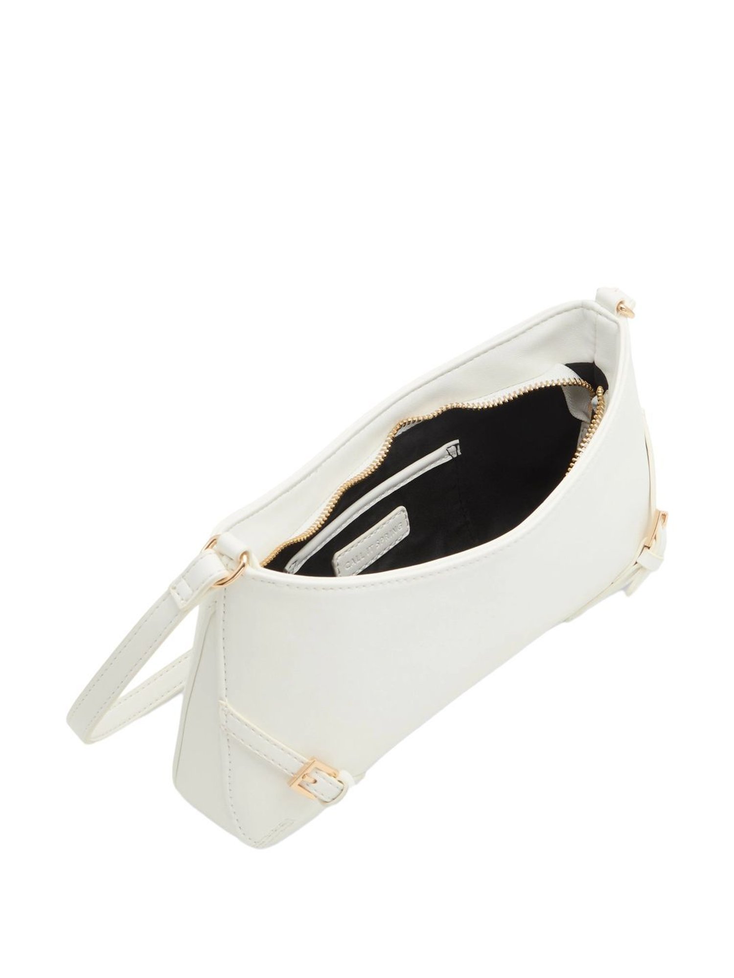 Call It Spring White Solid Small Shoulder Handbag