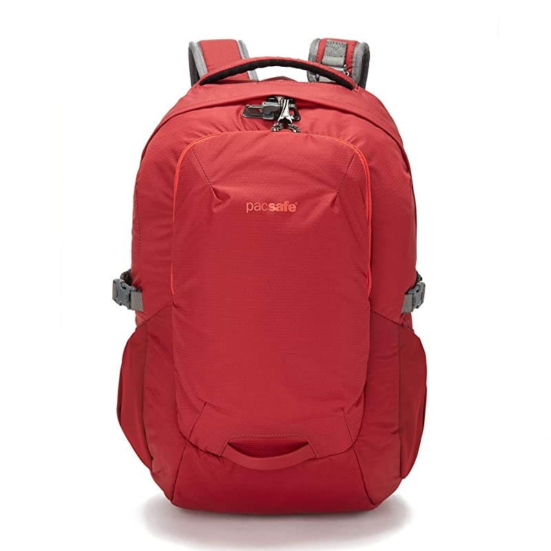 Venturesafe G3 25 Liter Anti Theft Travel BackpackDaypackFits 15quot Laptop Goji Berry