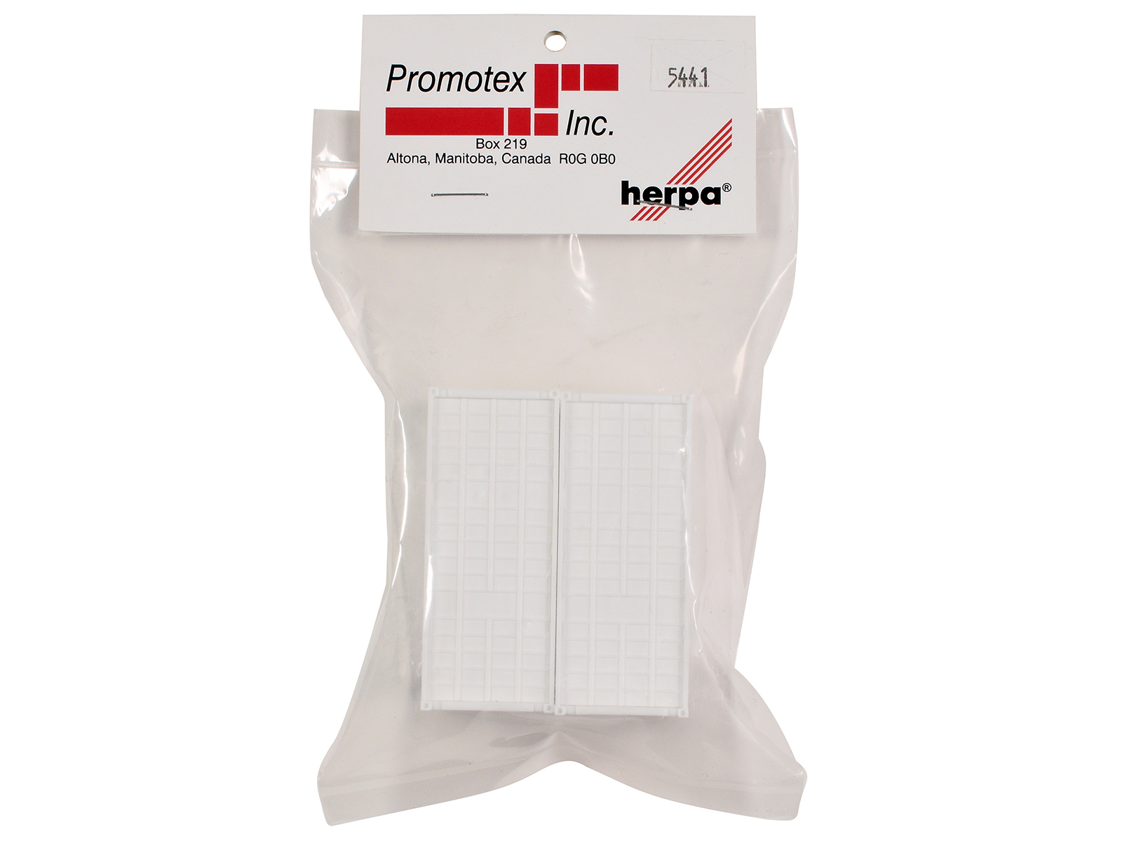 20ft Container White Set of 2 pieces 1/87 (HO) Plastic Model by Promotex