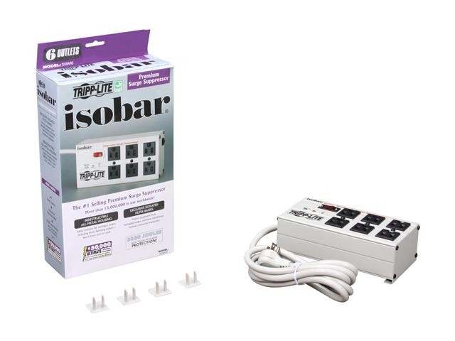 Uninex PS102 RF Remote Control Power Managed 6-Outlet Energy Controlled Surge Protector, Eliminates Standby Idle Electricity Usage, 6-Foot