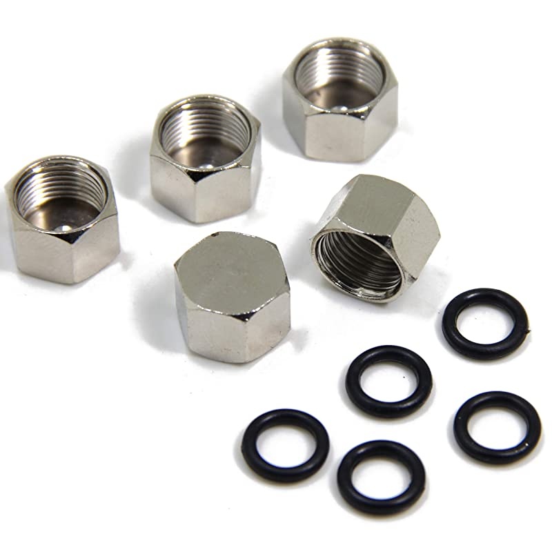 5-Pack F Type Weather Caps Outside Waterproof Dustproof Cover for Antenna Amplifier Booster Splitter F Female Conectors