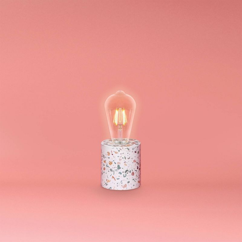 Terrazo Novelty Speckled Table Lamp White - West & Arrow