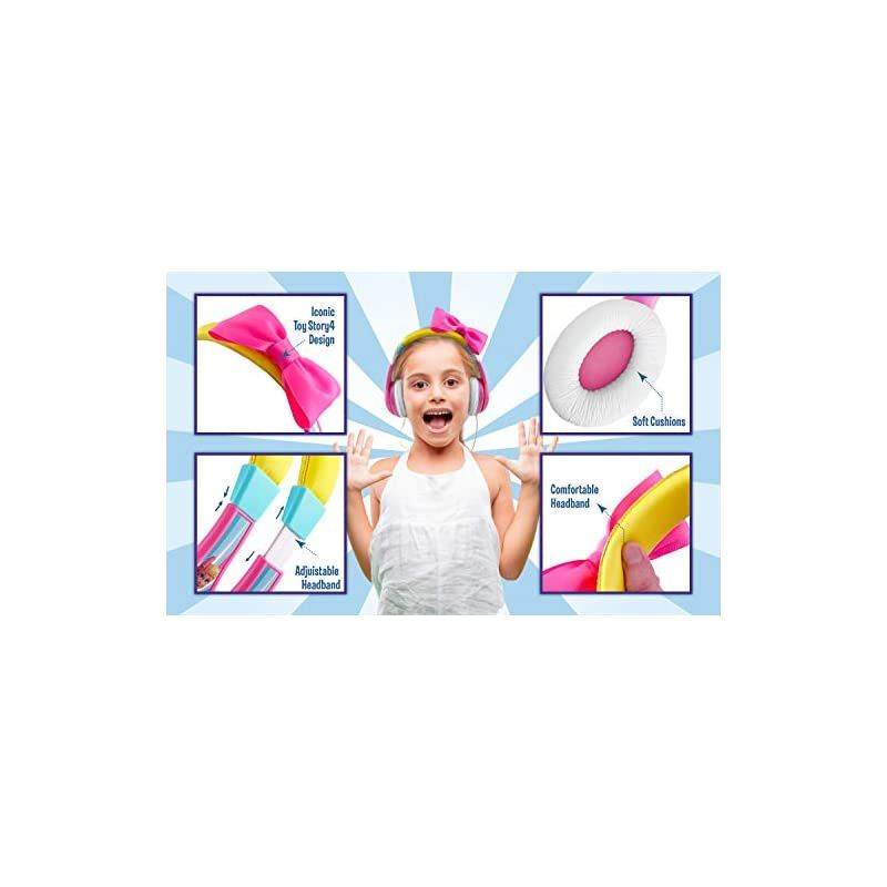 TS-140BP Headphones for Kids Toy Story 4 Bo Peep Adjustable Stereo Tangle-Free 3.5Mm Jack Wired Cord Over Ear Parental Volume Control School Home Travel