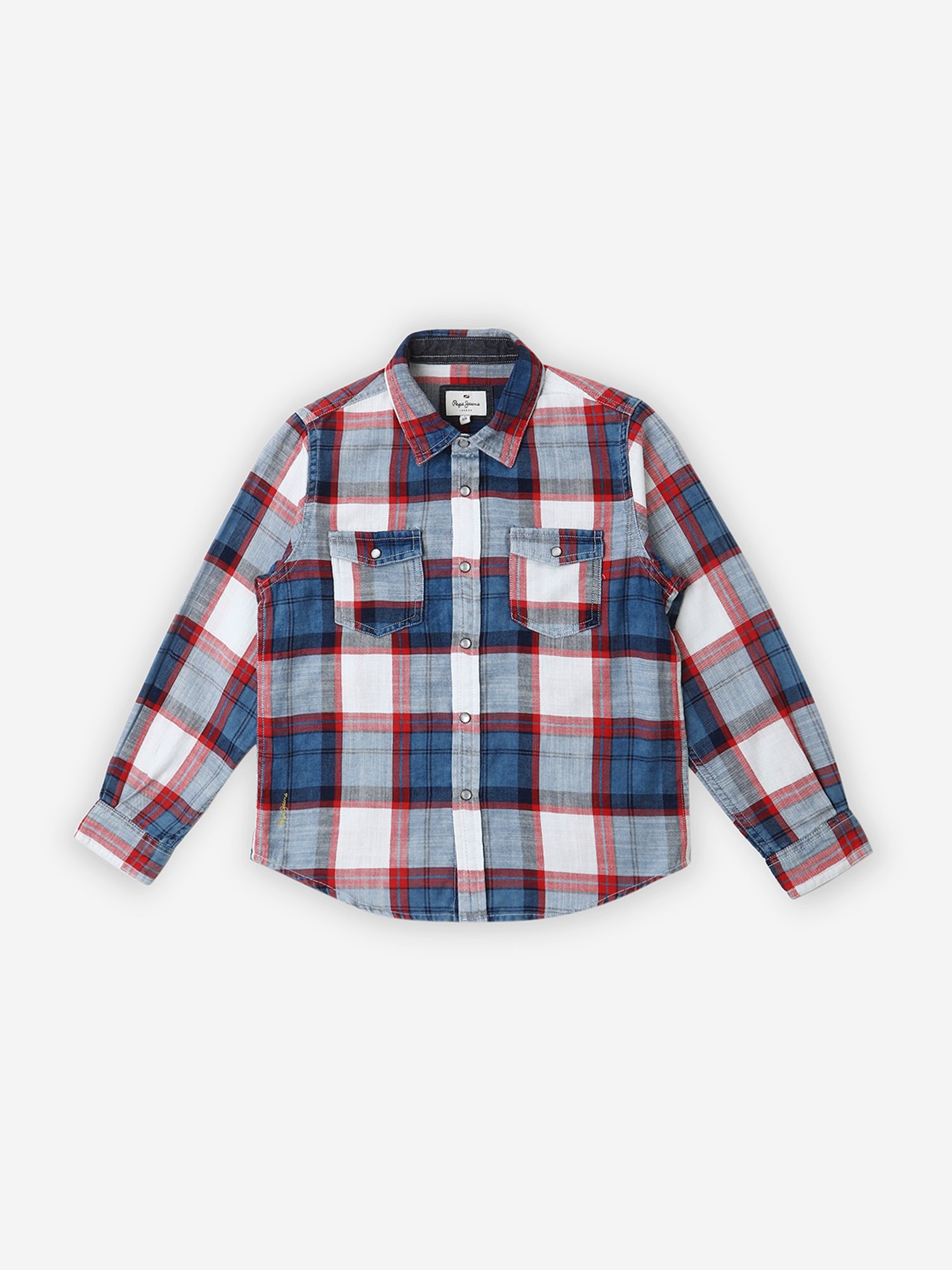 Pepe Jeans Kids Multicolor Checks Full Sleeves Shirt
