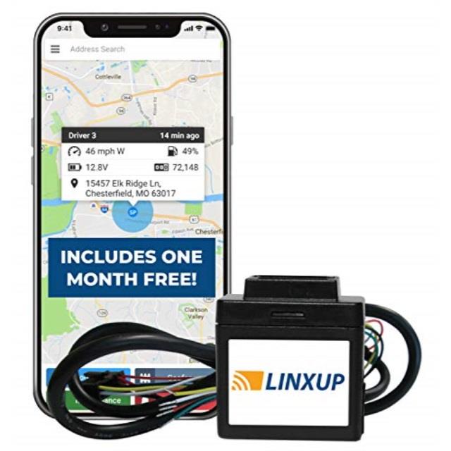 Linxup Wired GPS Vehicle Tracker, Car Tracker, Truck GPS, Car GPS device for Vehicle Tracking, Connected Car for Business with Driving Alerts, Vehicle Maintenance, Fleet Tracking, and Car Locator