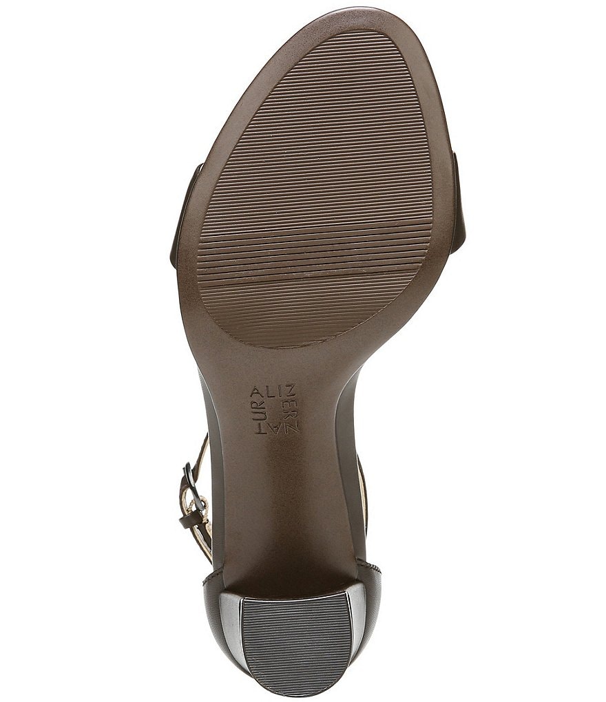 Naturalizer Vera True Colors Leather Ankle Strap Block Heel Dress Sandals