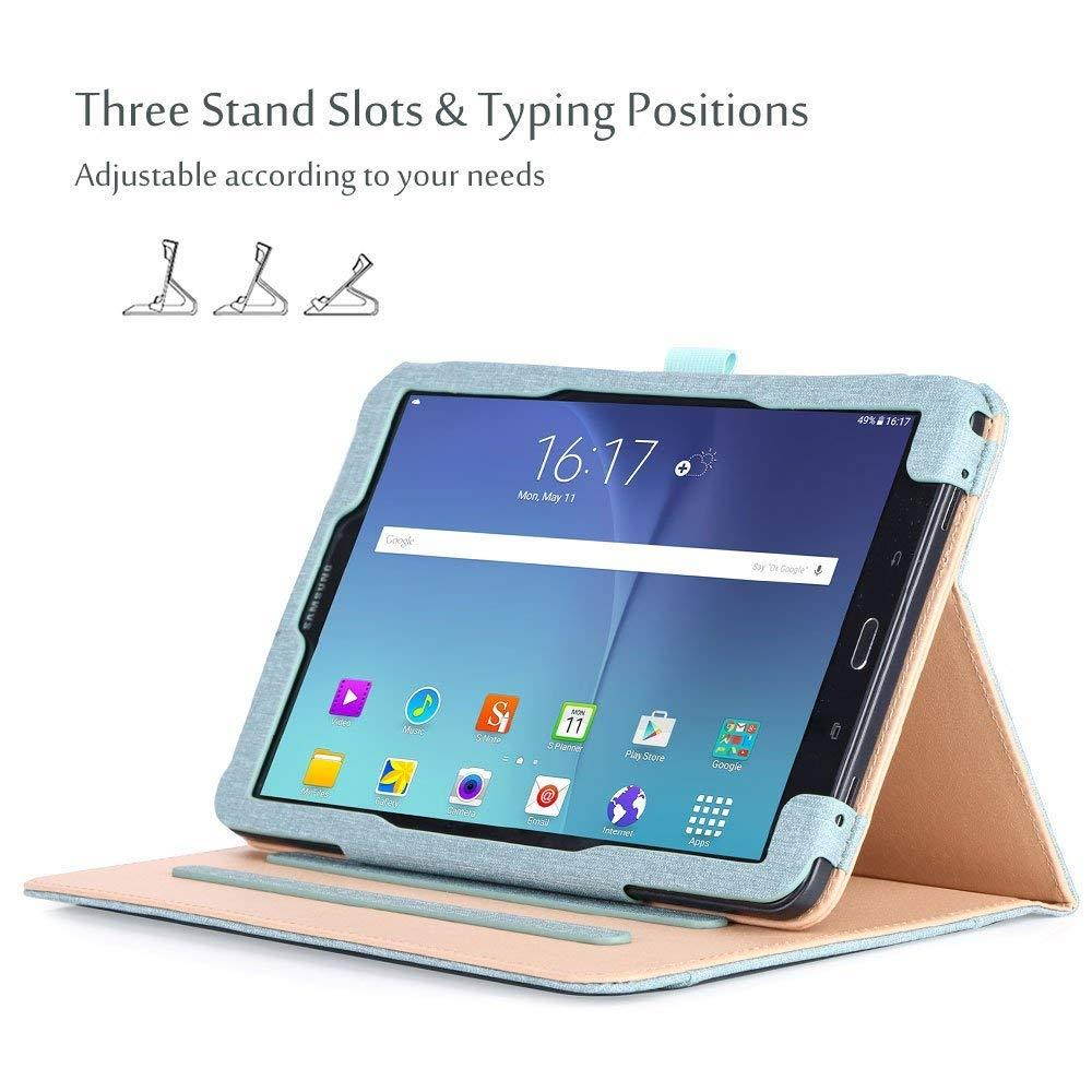 ProCase Samsung Galaxy Tab A 10.1 Case - Stand Folio Case Cover for Galaxy Tab A 10.1" Tablet SM-T580 T585 T587 (NO S Pen Version), with Multiple Viewing Angles, Document Card Pocket -Teal
