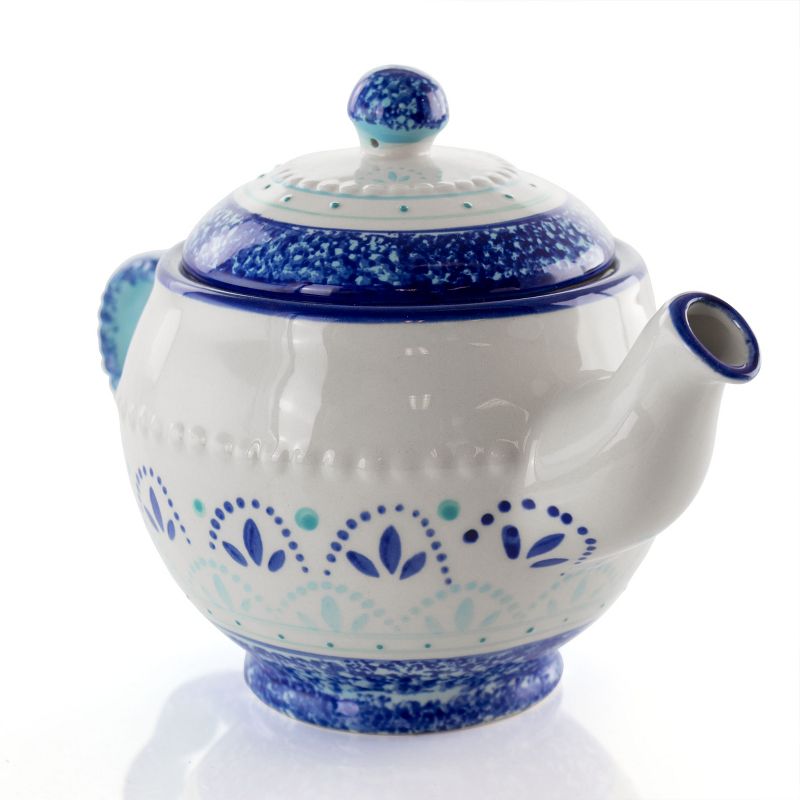 Meritage Navis 9.5 Inch Ceramic Teapot with Lid
