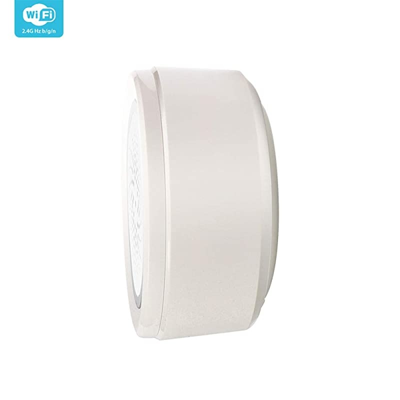 Siren with Temperature Humidity Monitor, WiFi Tuya Sensor 105 dB Siren Alarm Sensor Compatiable with Echo Google Home Assistant