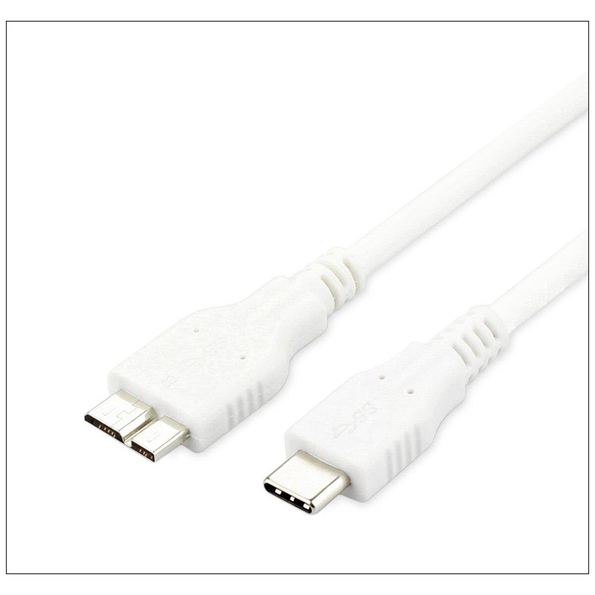 1m USB3.1 Type C to Micro B USB Data Sync Cable Cord for Type C Mobile Phone External Hard Drive Disk HDD USB-C Hard Drive Cable