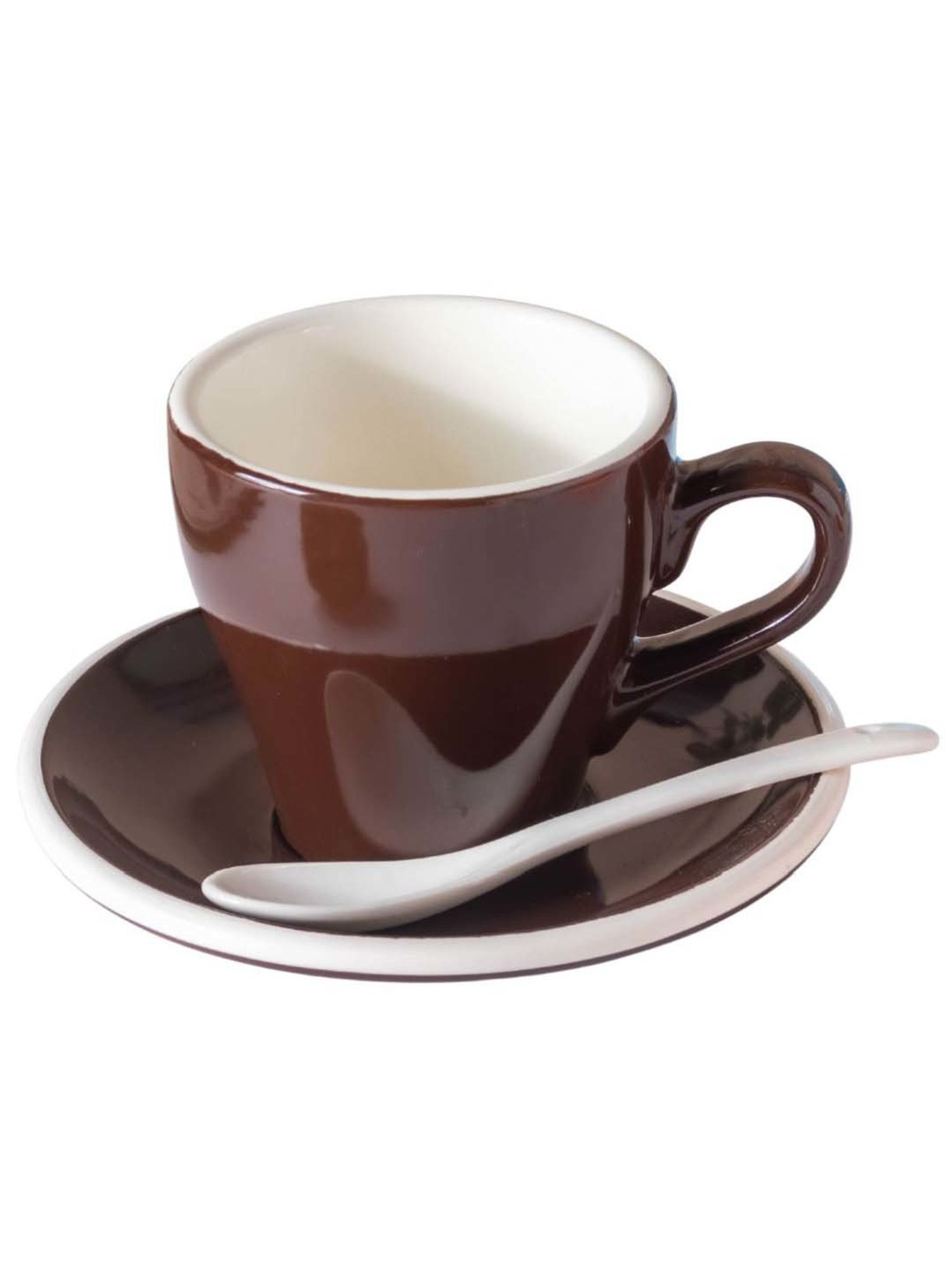 India Circus Floral Blue Bone China Cup Saucer (Set of 8)