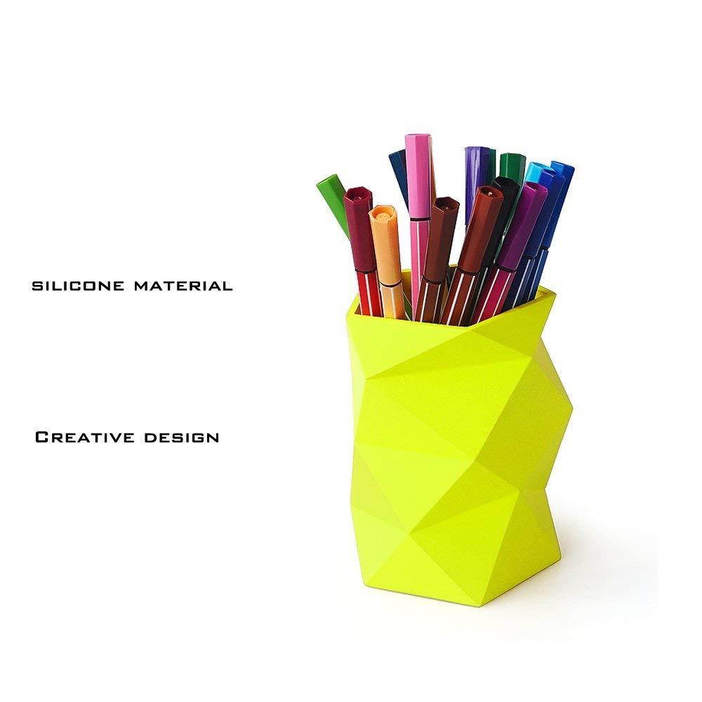 Creative Design Silicone Pen and Pencil Holder (White)