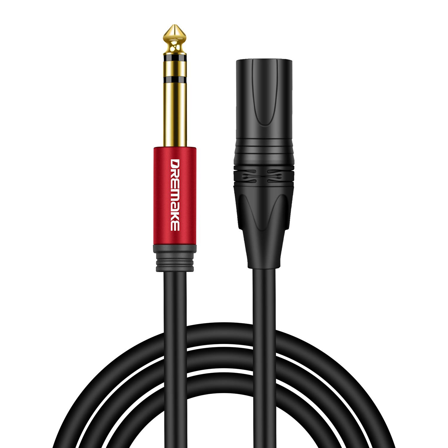 6.35mm to XLR,Jack 6.35mm (1/4 Inch) TRS Male to 3 PIN XLR Male Balanced Interface Cable (1pcs)