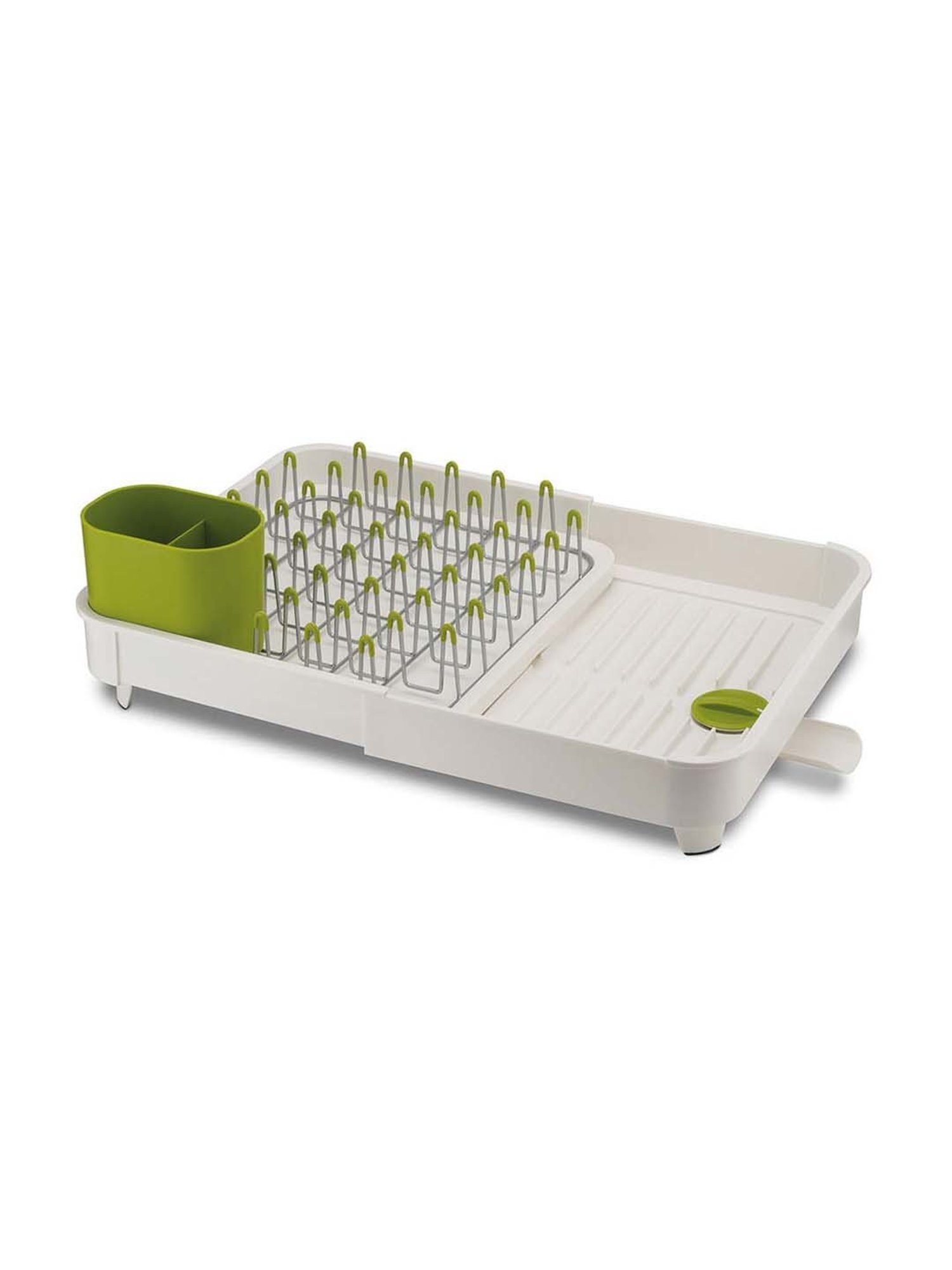 Joseph Joseph White & Green Plastic 36.5 cm Expandable Dish Rack - Set of 1