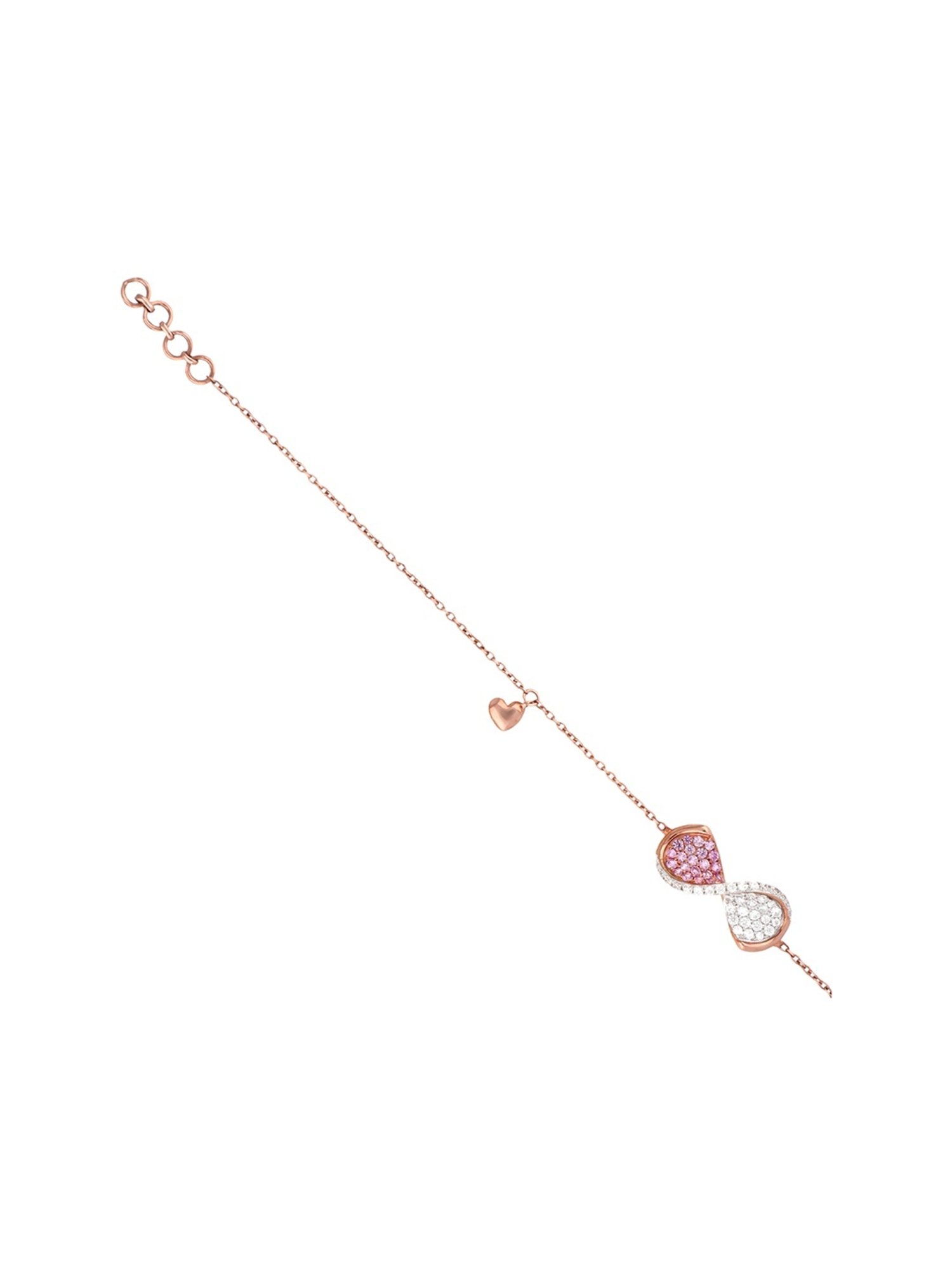 Mia by Tanishq Cupid Charm 14k Gold & Diamond Bracelet for Women