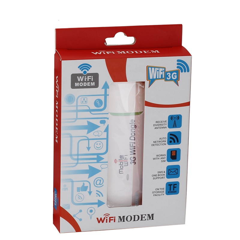 KuWFi WIFI Unlocked Pocket Mobile 3G WIFI USB Modem+WiFi Router Mini Wireless USB Hotspot 3G WiFi Modem Router Data Card with SIM Slot use for Car (Moblie phone sim card)not including