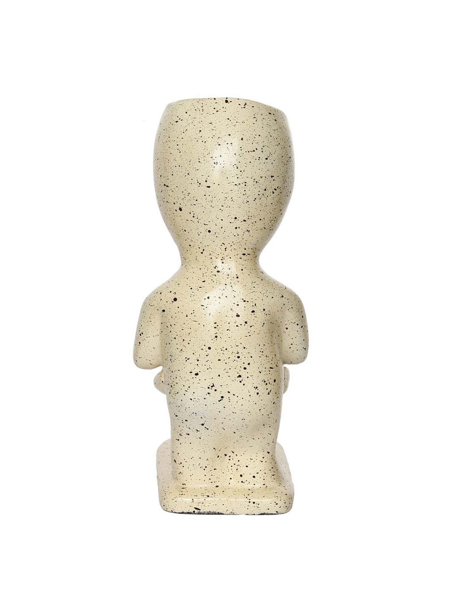 TAYHAA White Ceramic Leaf Shape Vase