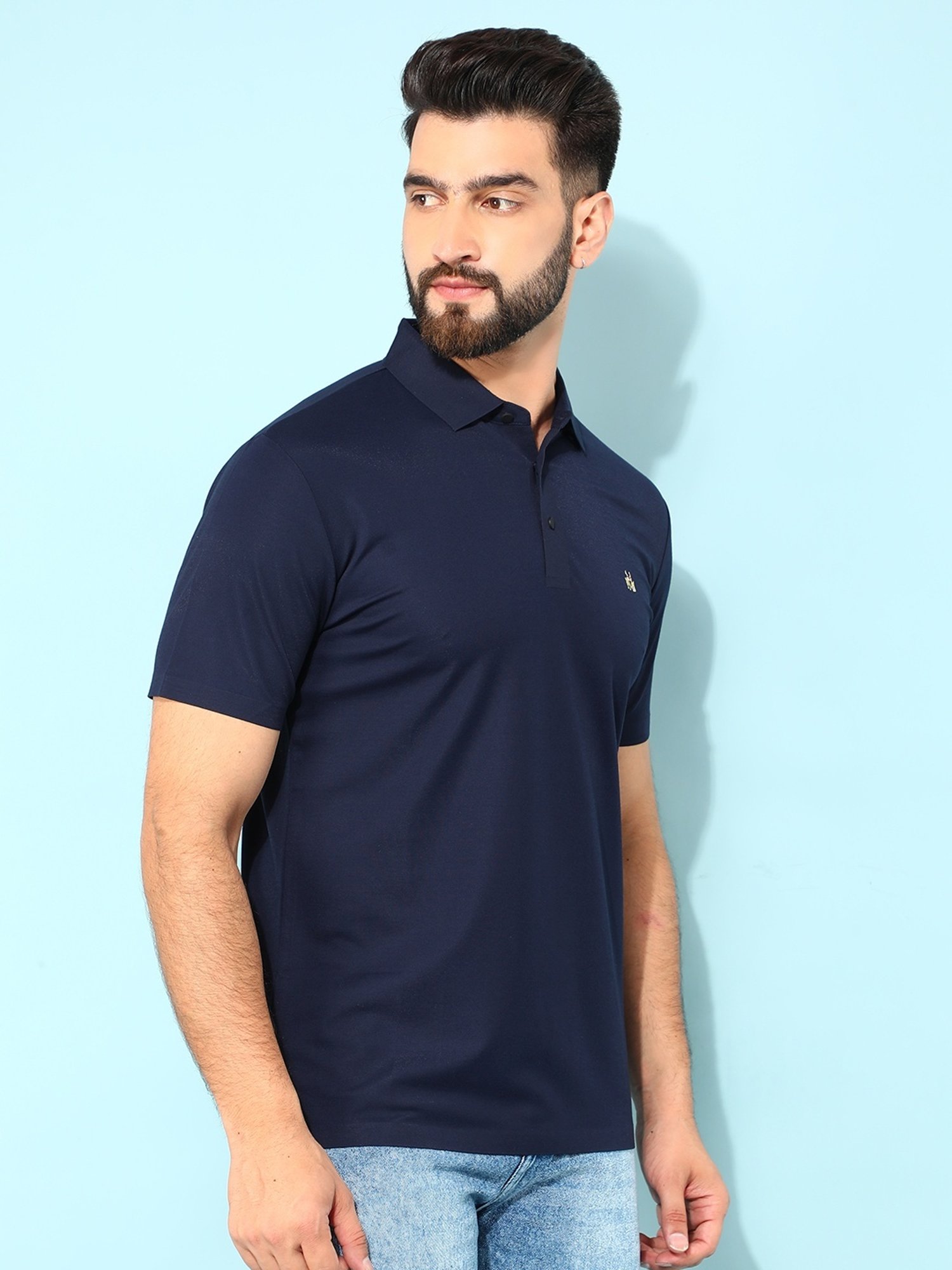 Crimsoune Club Navy Slim Fit Polo T-Shirt