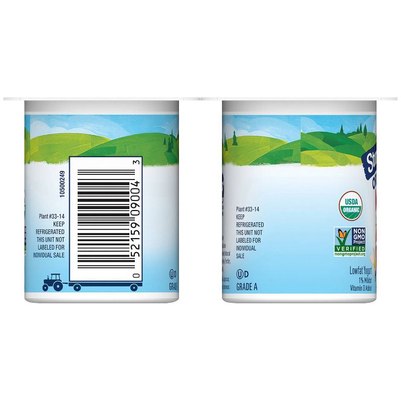 Stonyfield Organic Kids' Blueberry & Strawberry Vanilla Lowfat Yogurt Variety Pack - 6ct/4oz Cups