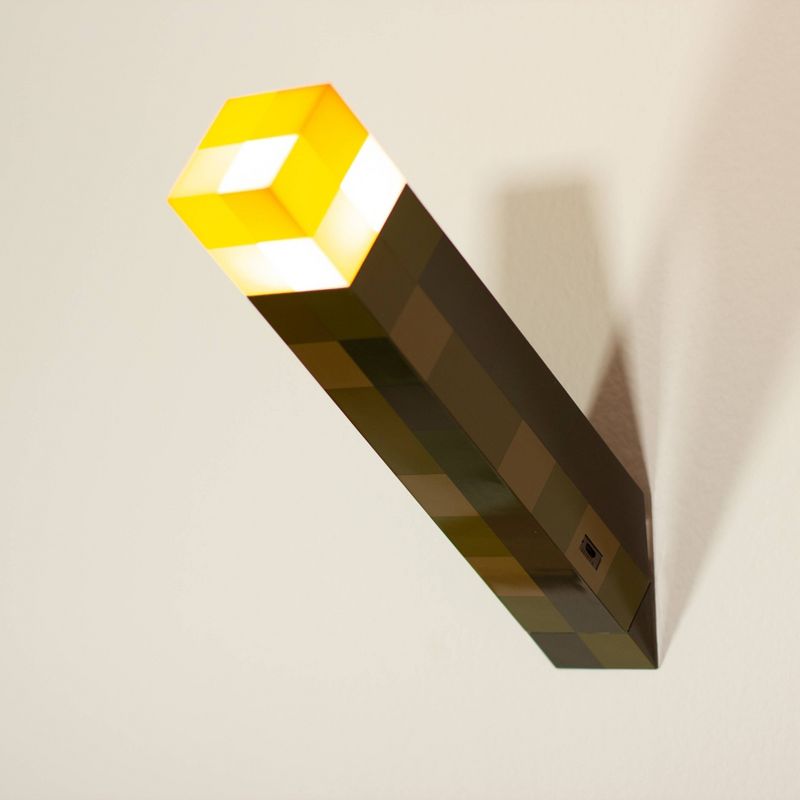 Minecraft Brownstone Torch Wall Light