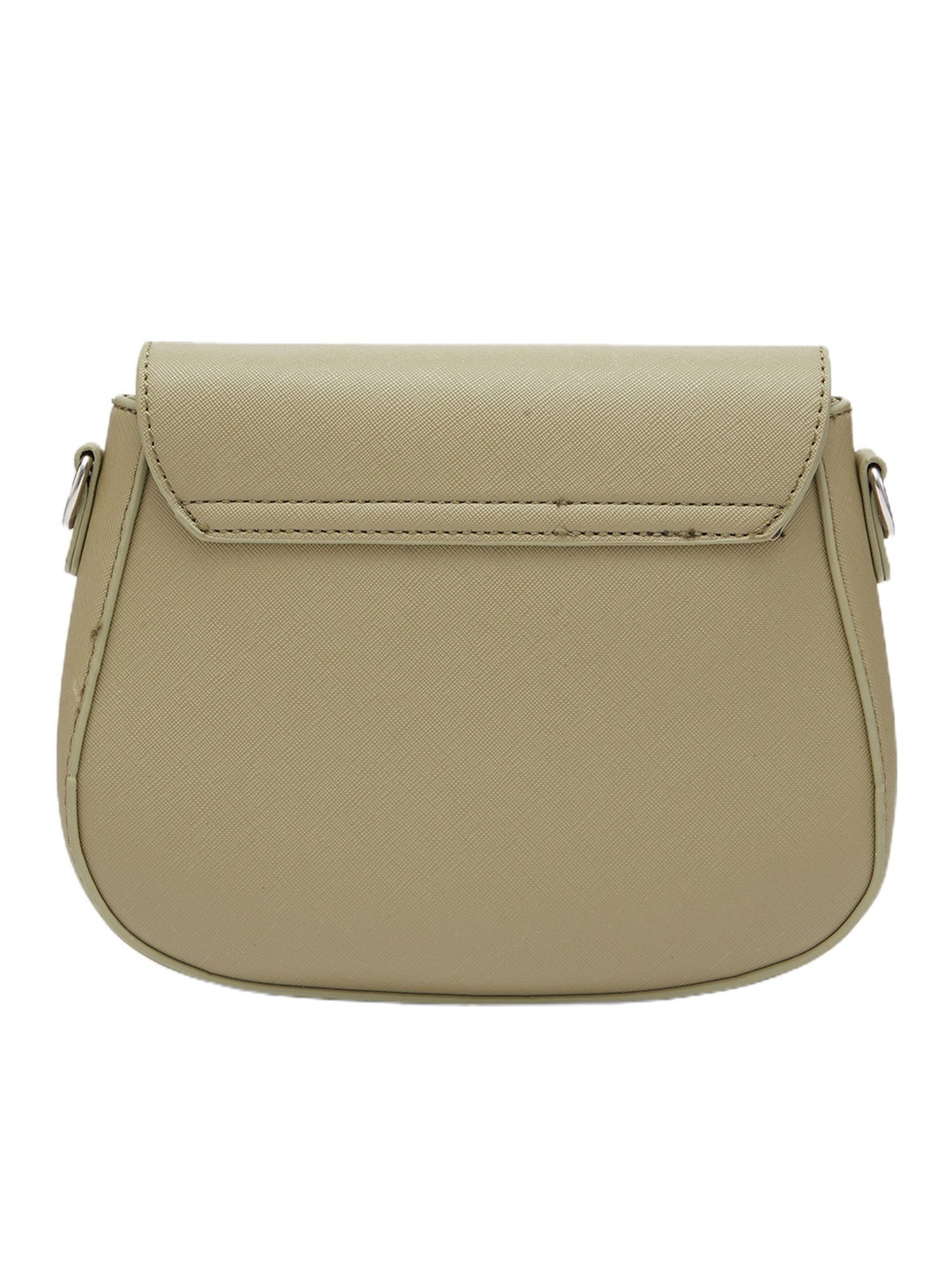 Globus Women Olive Solid Vegan Leather Sling Bag