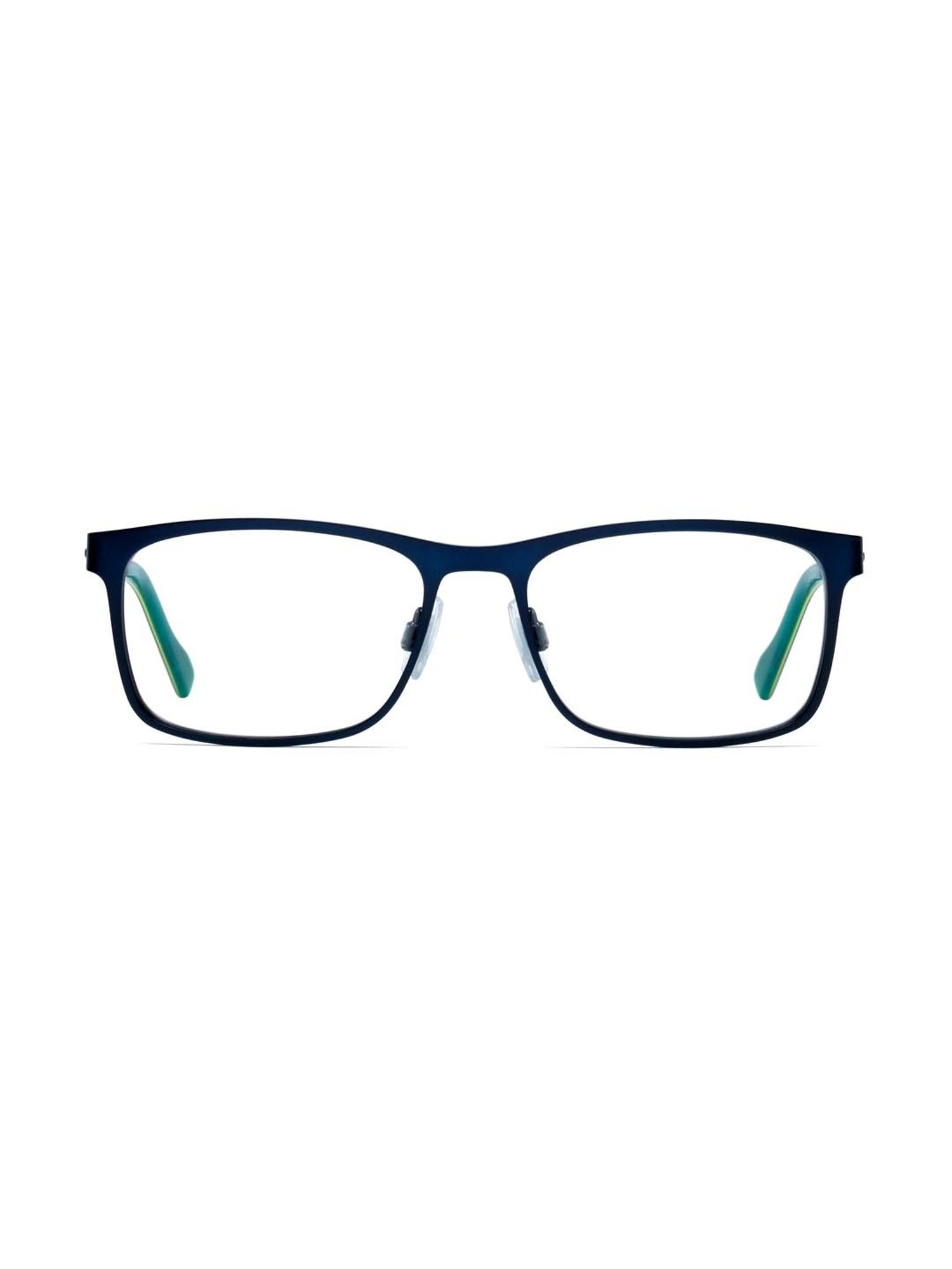 HUGO Blue Rectangular Eye Frames for Men