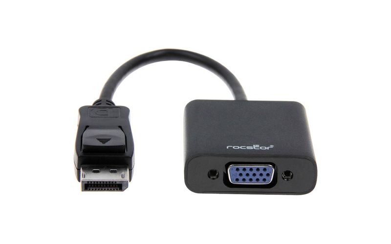 Rocstor DisplayPort to VGA Video Adapter Converter - Cable Length: 5.9"