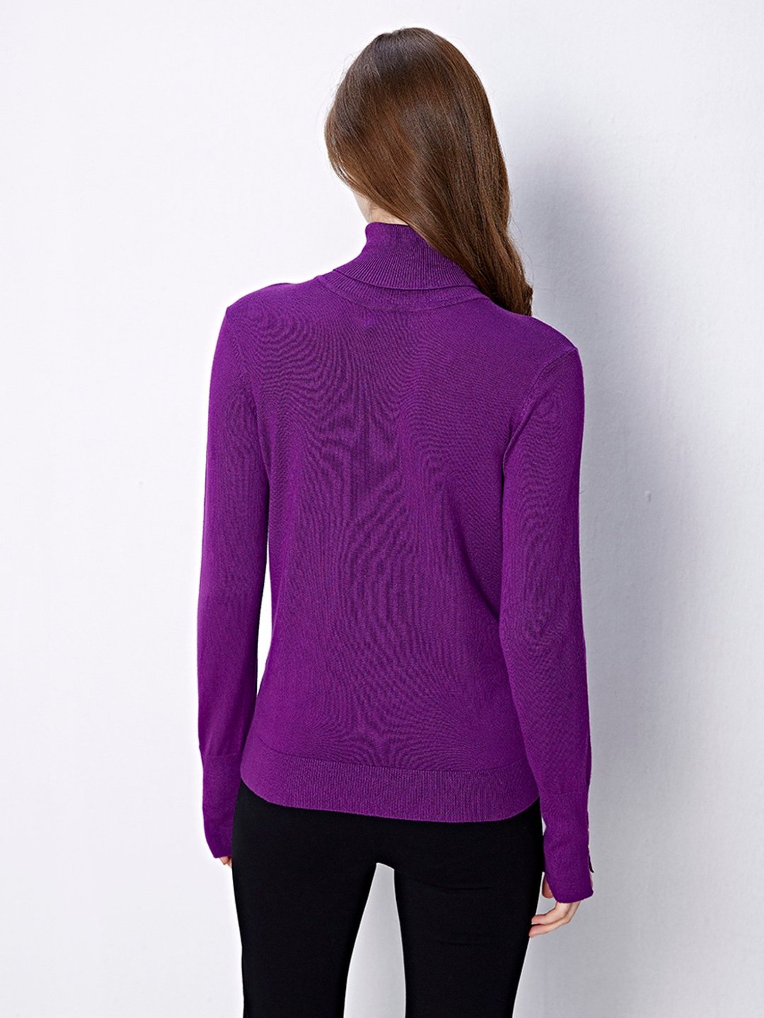 Cover Story Purple Regular Fit Sweater