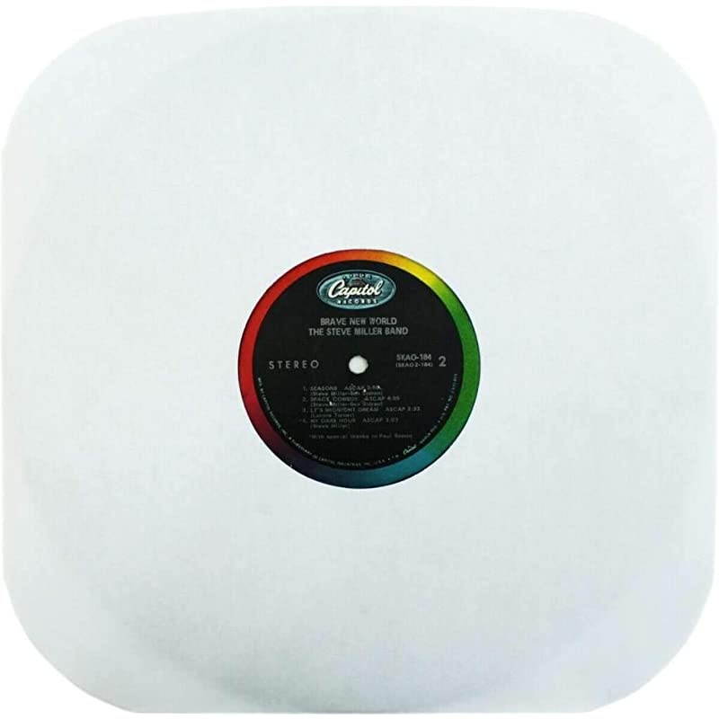 Vinyl Record Sleeves Heavyweight White Paper Inner Sleeves Archival Quality AcidFree Set of 100 12IW