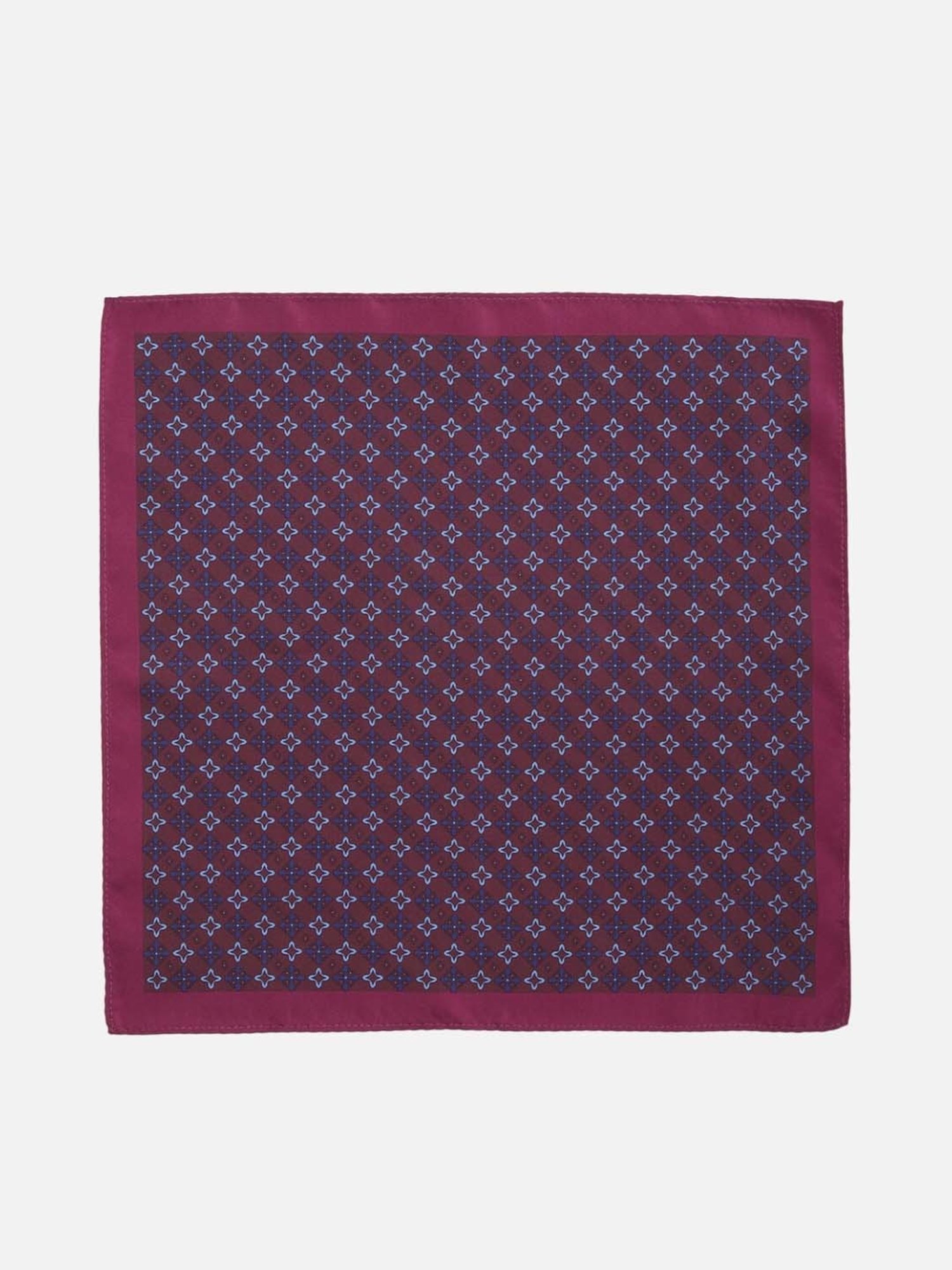 Van Heusen Maroon Printed Pocket Square