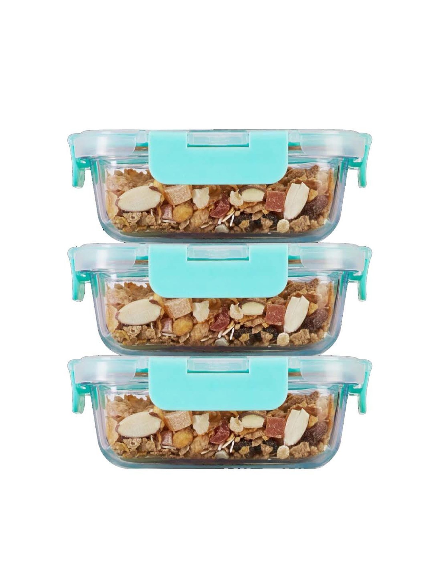 Allo Borosilicate Glass Containers with Lids Microwave Safe Container for Glass Storage Containers