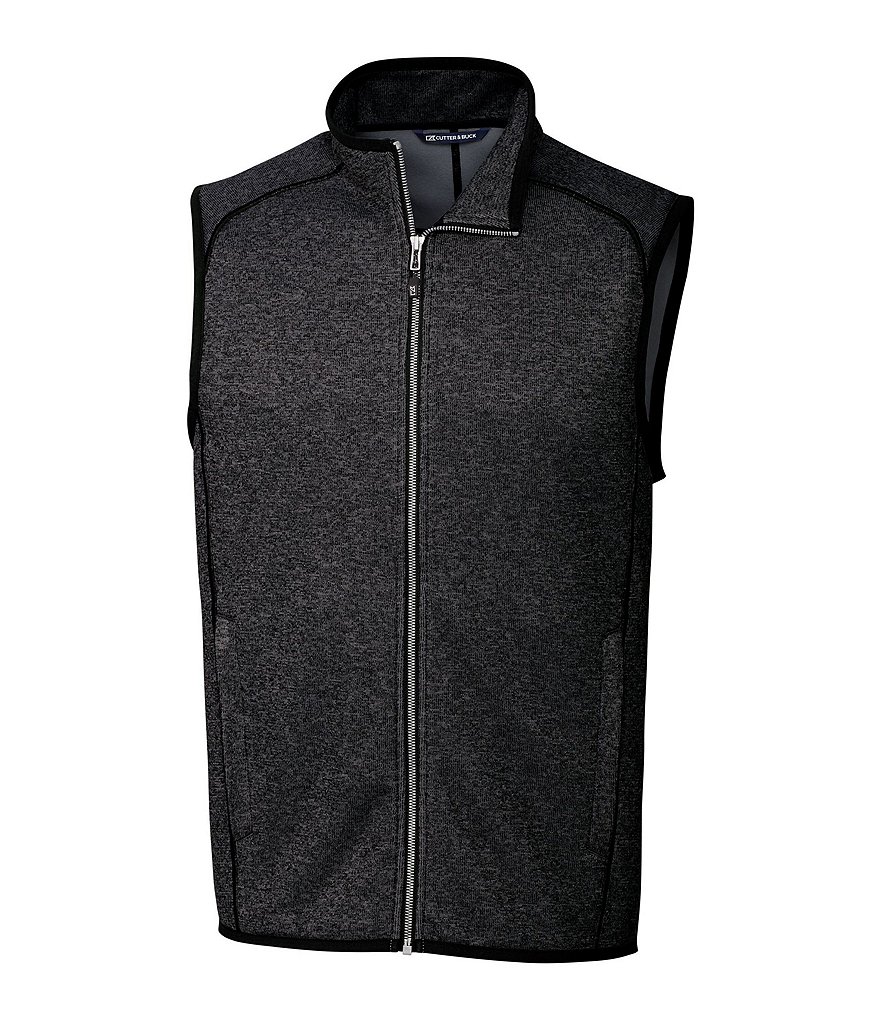 Cutter & Buck Mainsail Sleeveless Full-Zip Sweater-Knit Vest