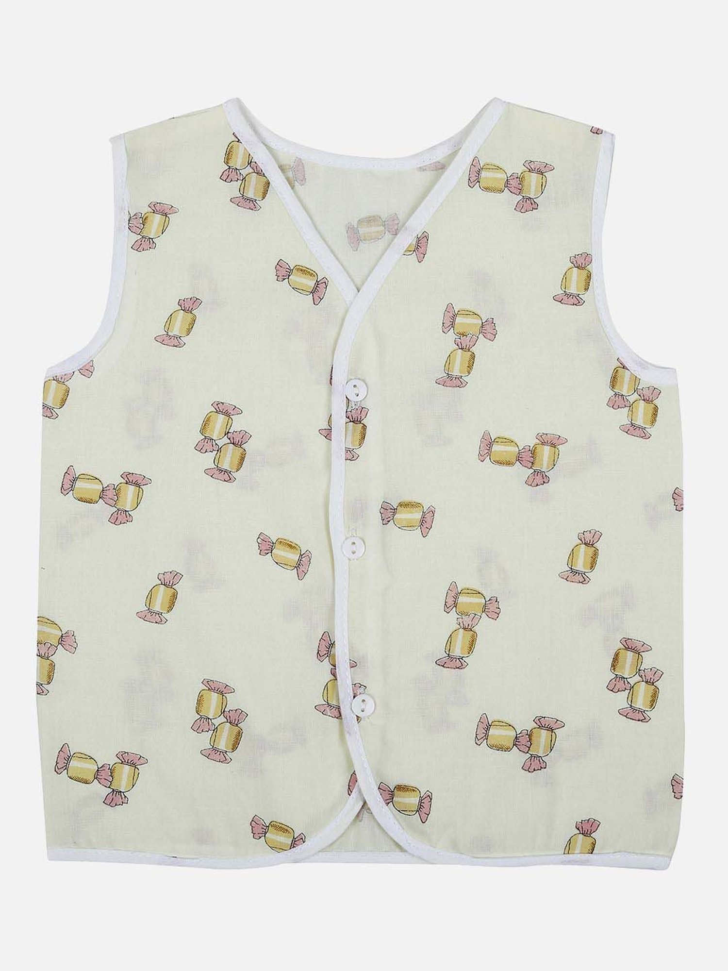 Baby Moo Vintage Ride Yellow Mattress with Fixed Neck Pillow and Bolsters