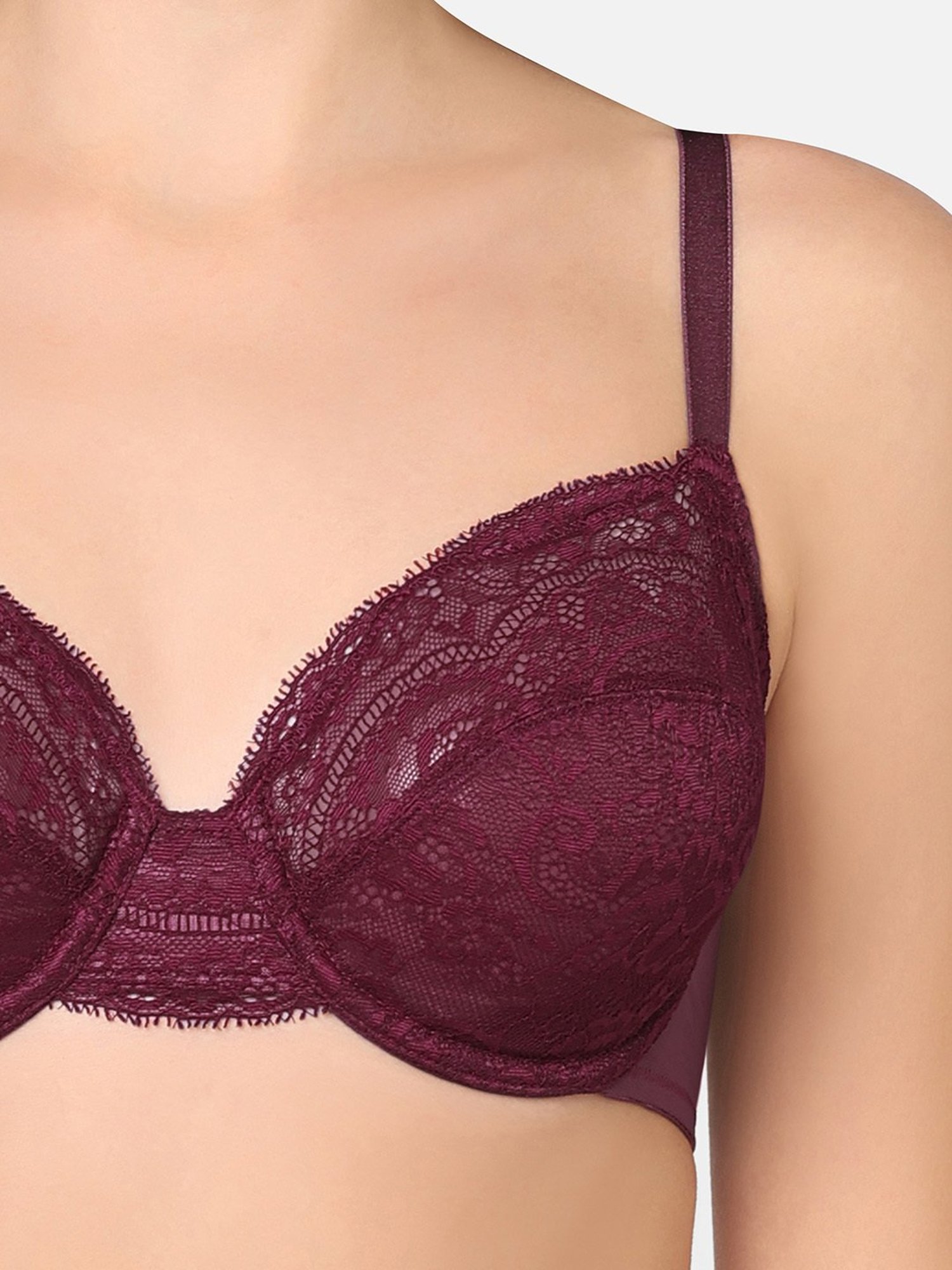 Wacoal Wine Lace Full Coverage Everyday Bra