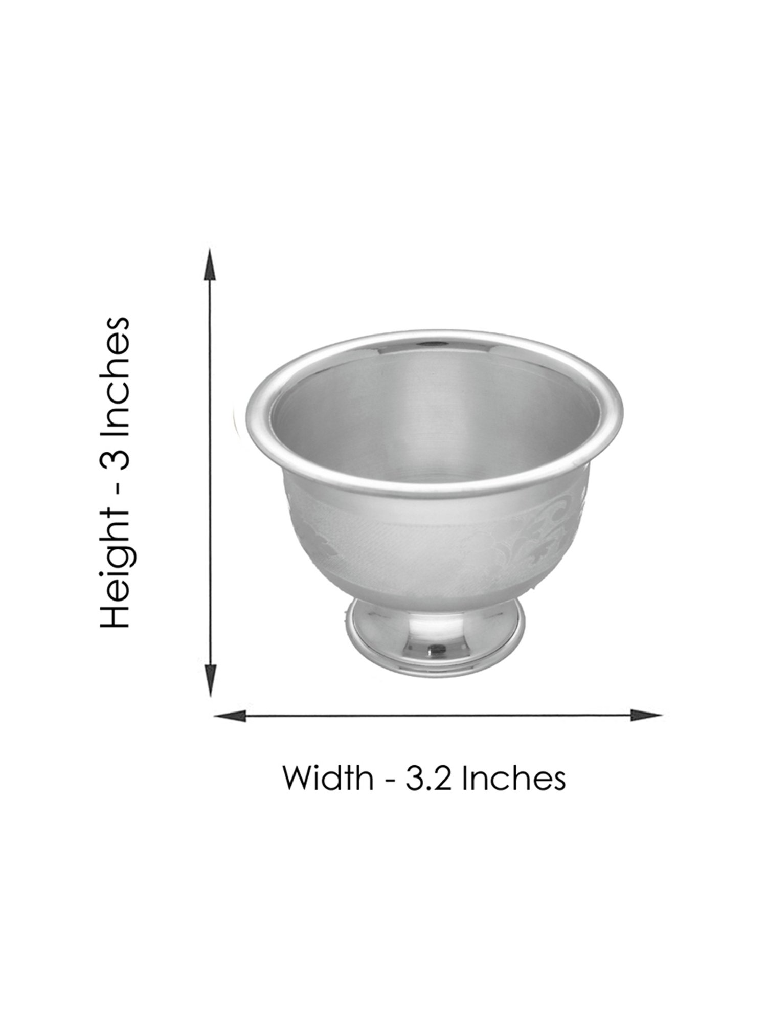 Sri Jagdamba Pearls 0.8 Silver Classic Silver Bowl - 47 gm