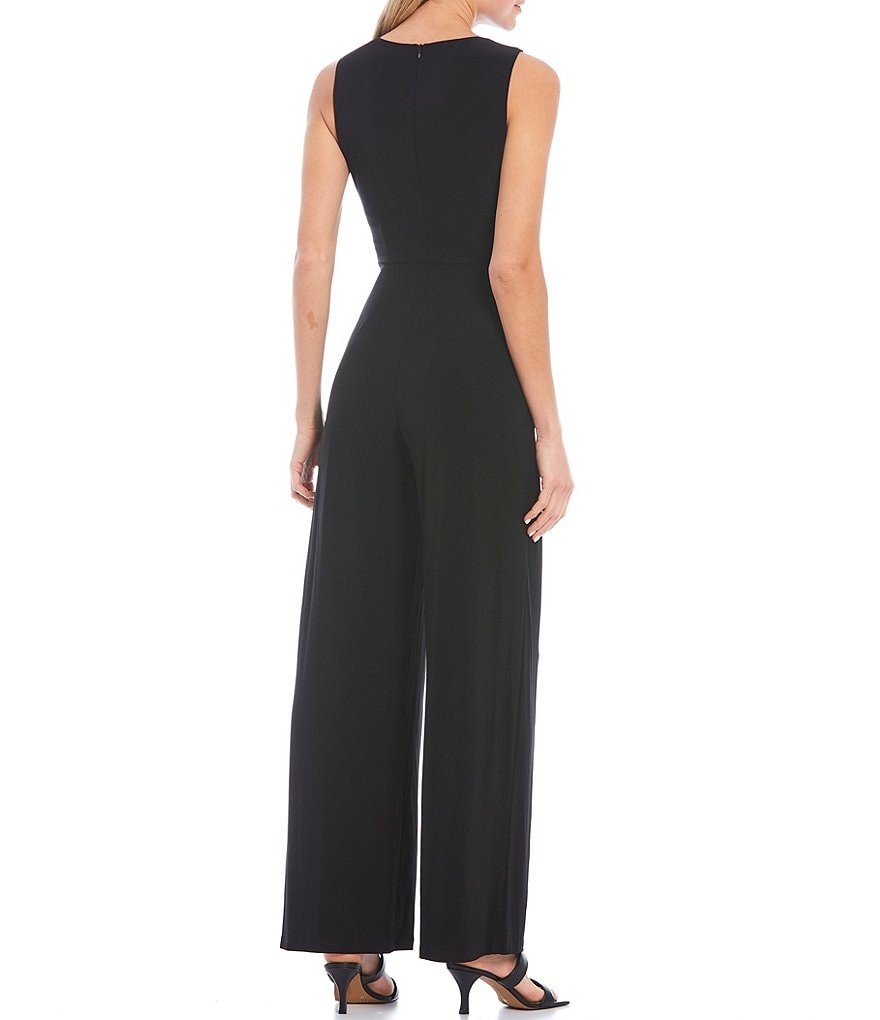 Vince Camuto Sleeveless Ring Wide Leg Jumpsuit