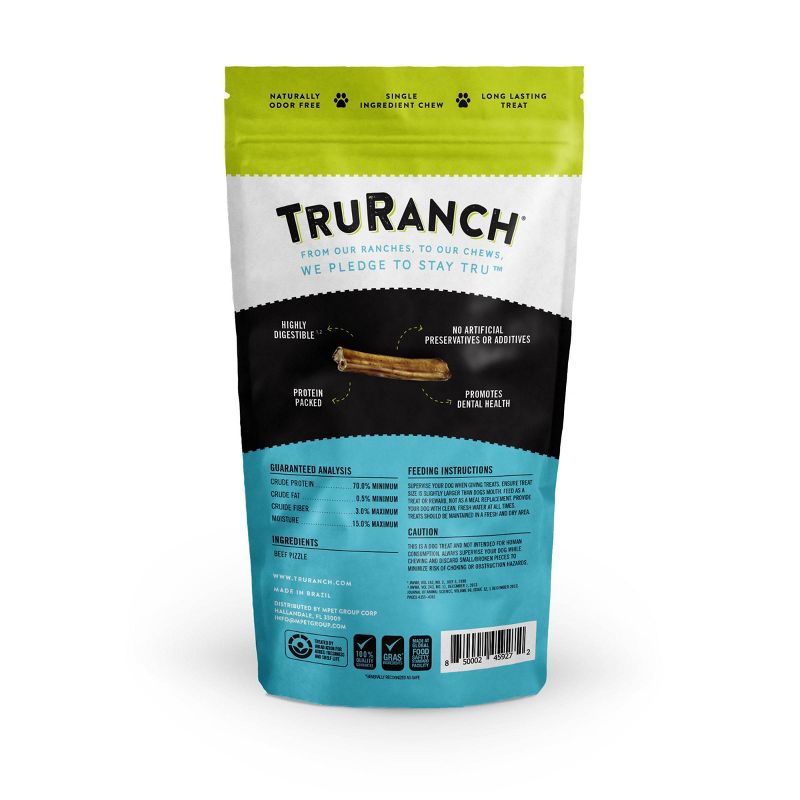 TruRanch Wagyu Pizzles Beef Dog Treats - 4ct