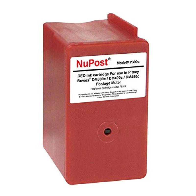 Nupost Pitney Bowes Dm300c/Dm400c/Dm450c Red Ink Cartridge 8000 Yield