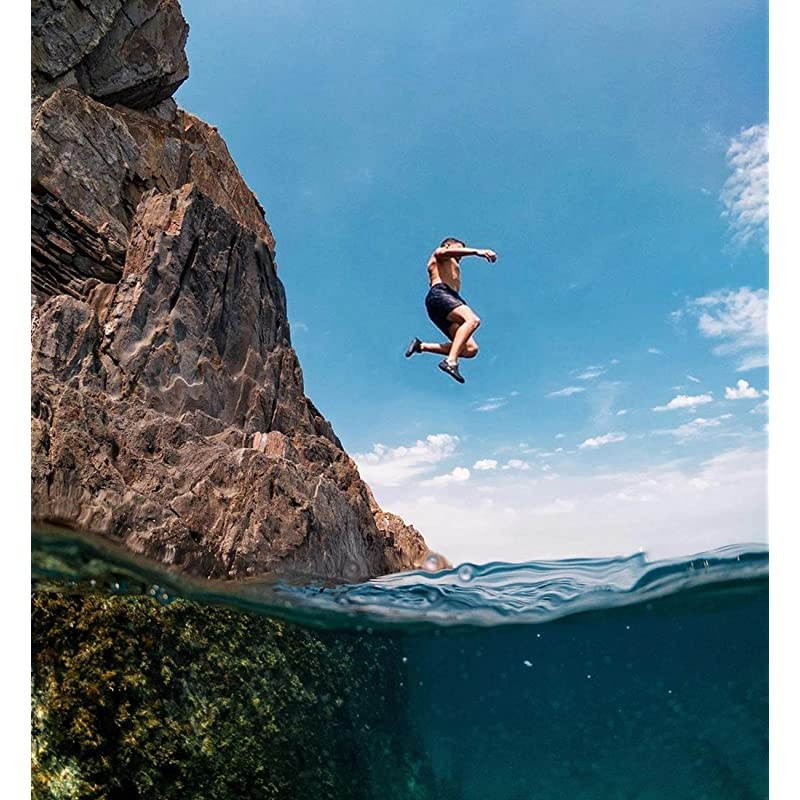 Underwater Dome Port for GoPro Hero 7 Black/Hero 6/Hero 5/Hero(2018), 30M/98ft Waterproof Dome Lens Intergrate Normal/Macro Lens/Red Filter 3 Modes Housing Case Photograph Accessories