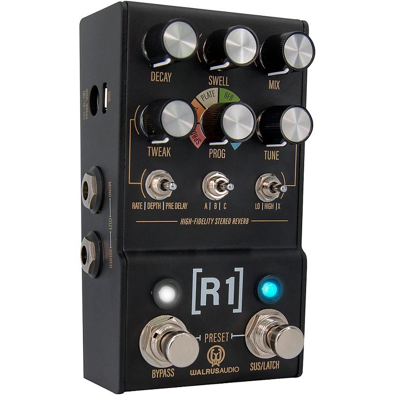 Walrus Audio MAKO Series R1 High-Fidelity Reverb Effects Pedal Black