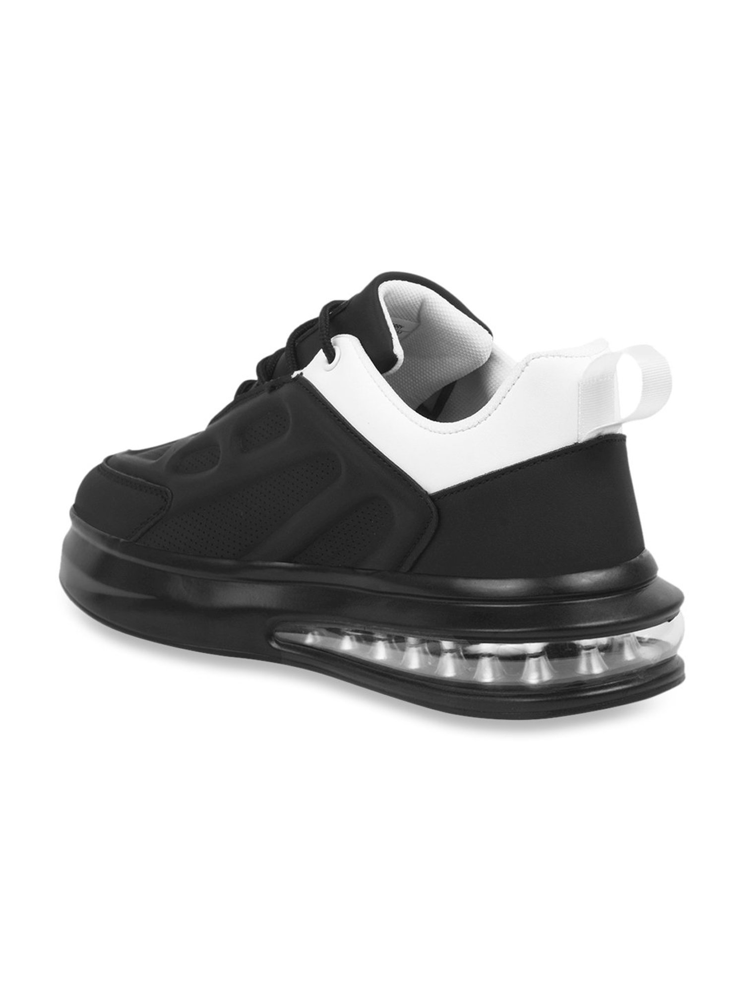 The White Pole Men's Jet Black Casual Sneakers